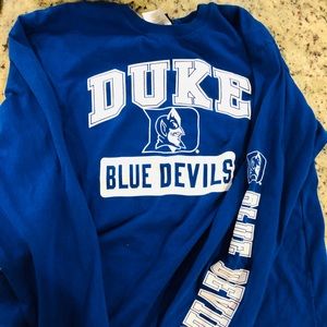 Duke blue devil long sleeve t shirt